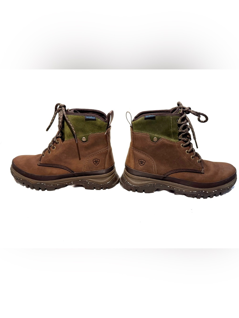 Ariat Moresby H20 Waterproof Boot Brown/Olive Women's 9.5 - Picture 5 of 14